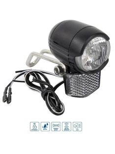 Lámpa első VeloGo agydinamós 1x1W led 60 Lumen